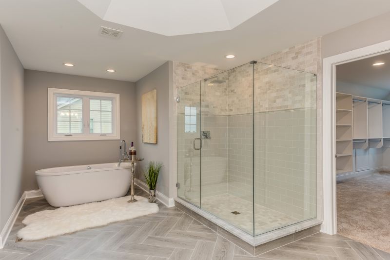 Open Shower and Bathtub Combo